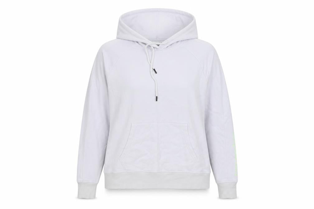 Under Armour Women's White Pullover Hoodie Medium Loose Fit Casual Wear
