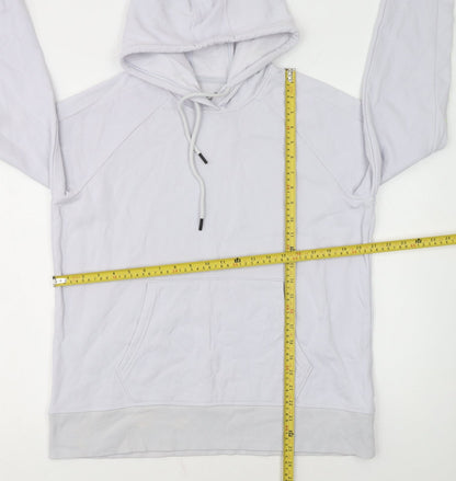 Under Armour Women's White Pullover Hoodie Medium Loose Fit Casual Wear