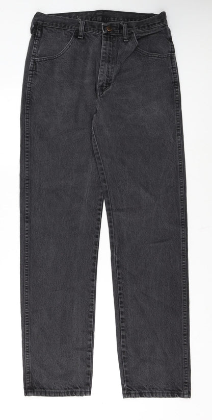Rustler Men’s Black Straight Leg Denim Jeans 32x34 Regular Fit