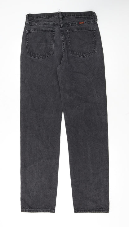 Rustler Men’s Black Straight Leg Denim Jeans 32x34 Regular Fit
