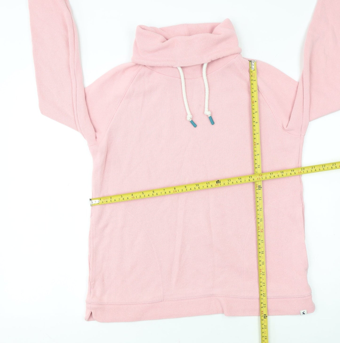 Joules Womens Pink Pullover Hoodie Size 14 Cotton Blend