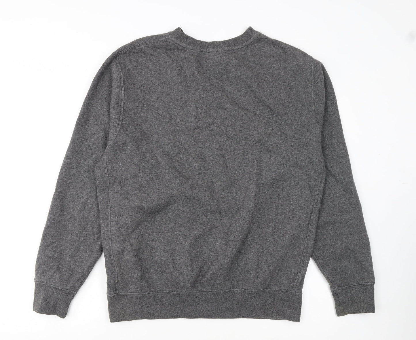 Nike Men's Grey Just Do It Pullover Sweatshirt M Regular Fit