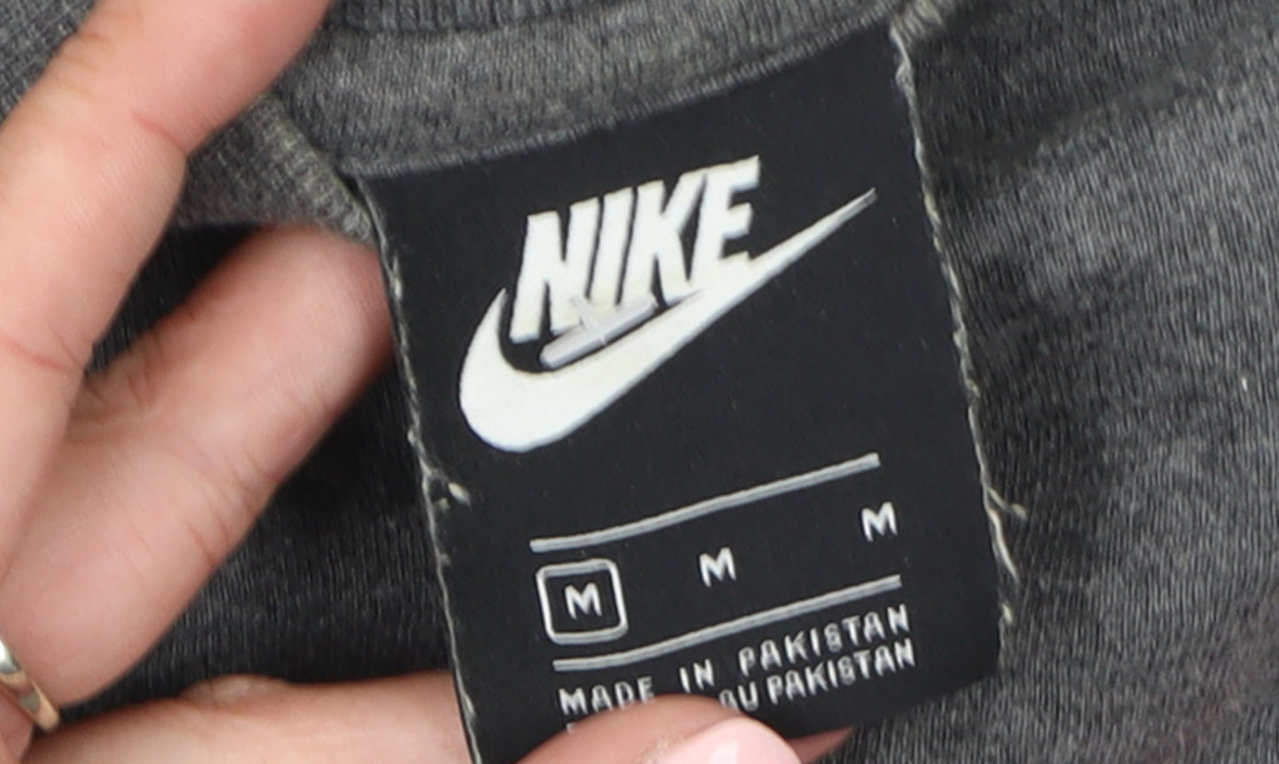 Nike Men's Grey Just Do It Pullover Sweatshirt M Regular Fit
