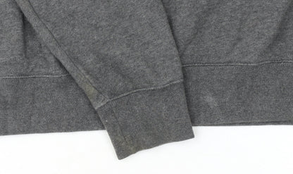 Nike Men's Grey Just Do It Pullover Sweatshirt M Regular Fit