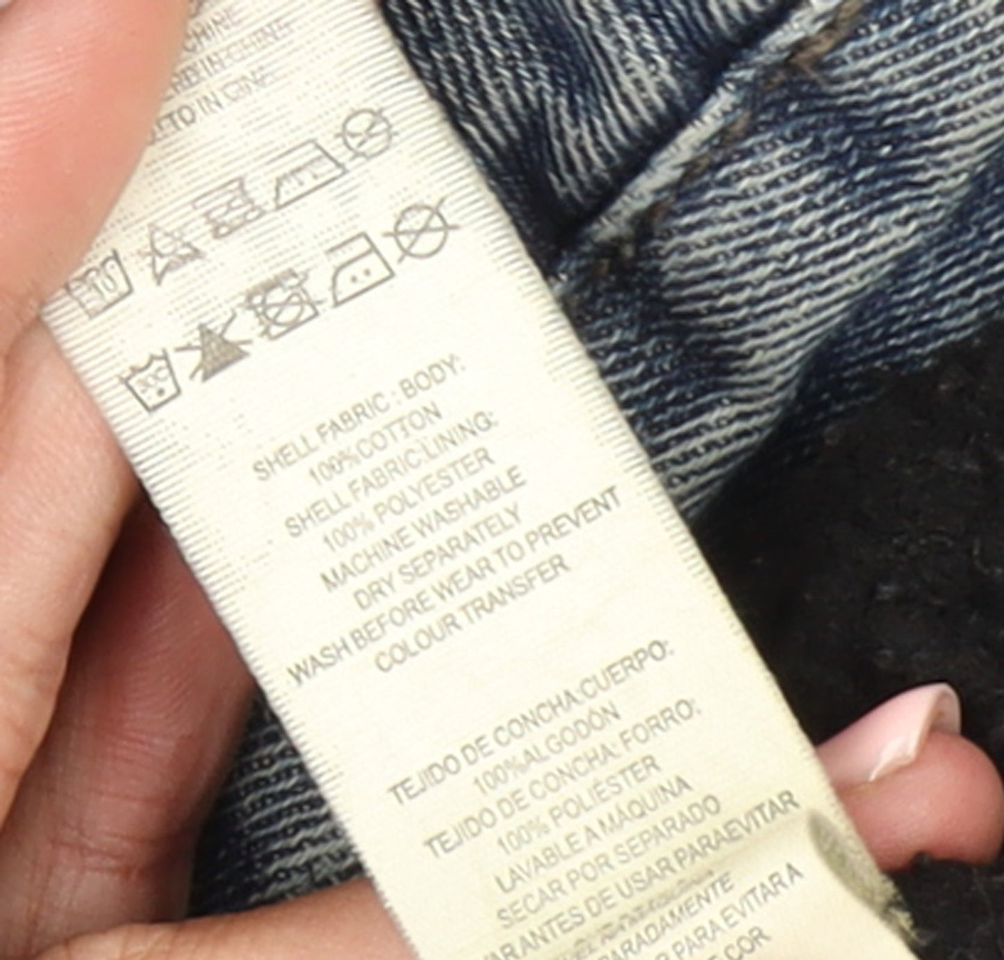 Denim Co Men's Blue Sherpa Lined Denim Jacket Size M