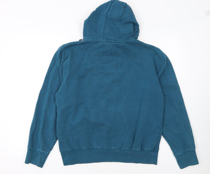 Tokyo Laundry Men's Blue Pullover Hoodie Large Graphic Print