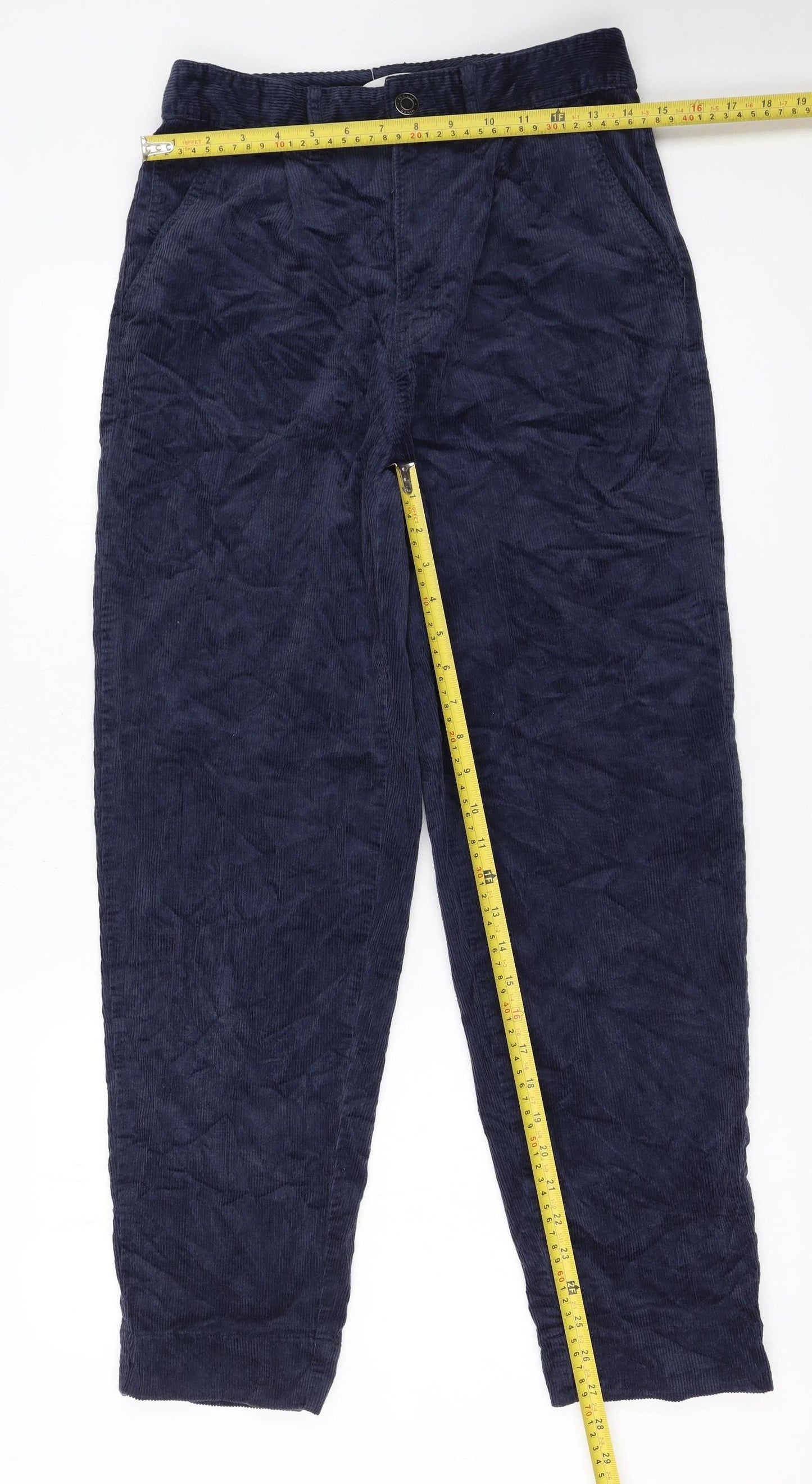Marks and Spencer Women’s Blue Corduroy Chino Trousers Size 12