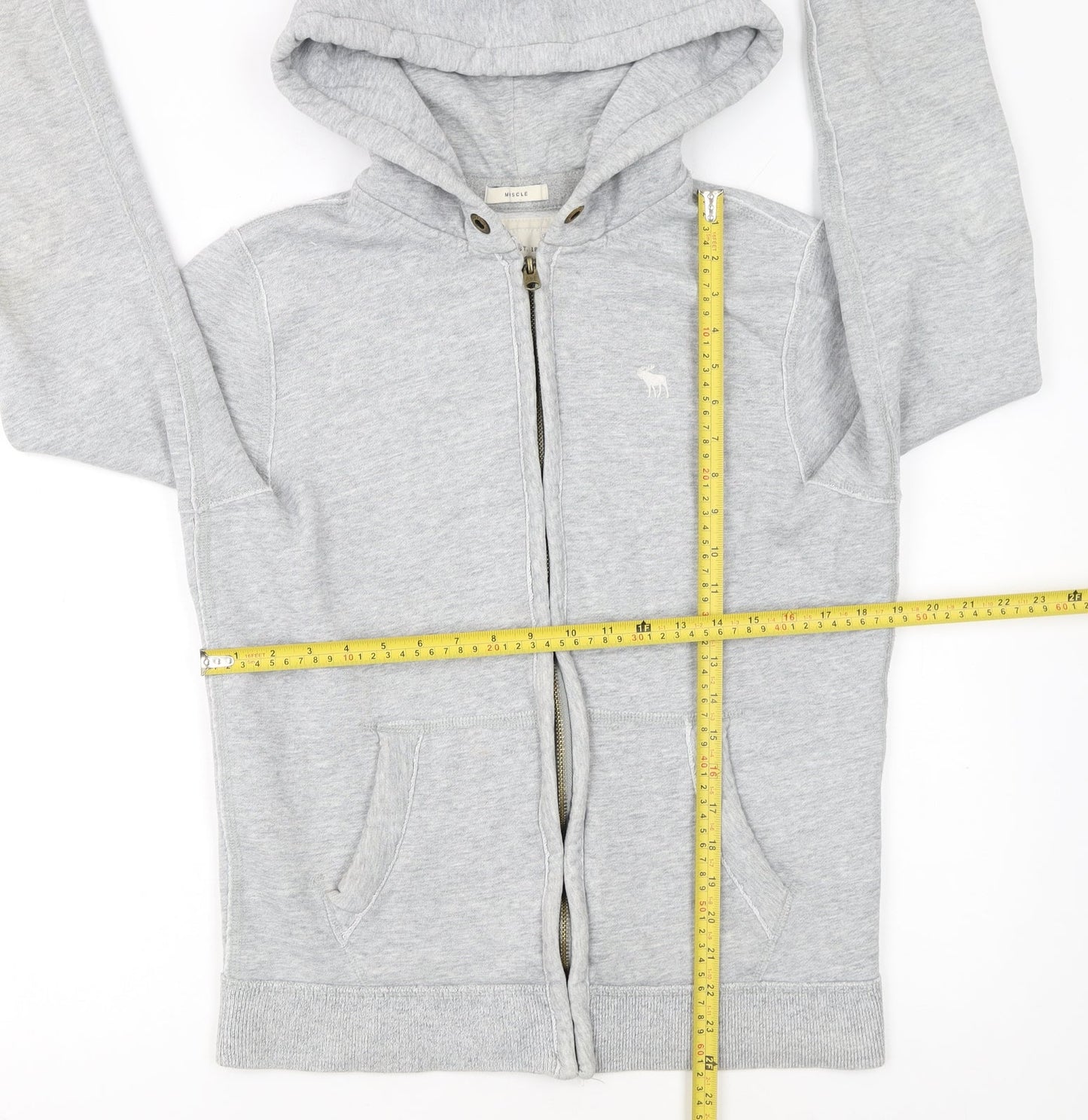 Abercrombie & Fitch Men’s Grey Full Zip Hoodie Size S