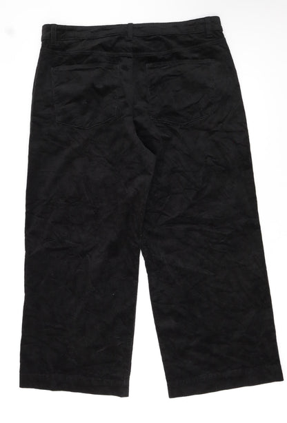 Marks and Spencer Women’s Black Corduroy Chino Trousers Size 18