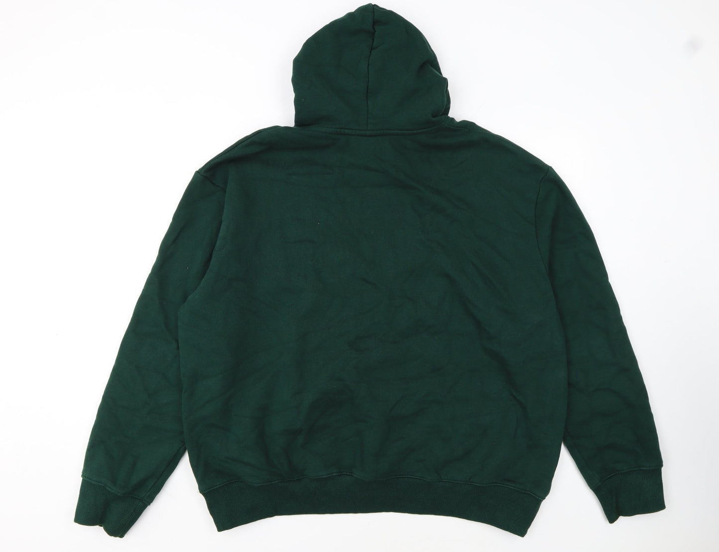 ASOS Design Men's Green 2XL Pullover Hoodie Cotton Fleece