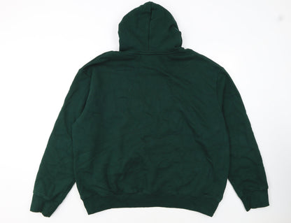 ASOS Design Men's Green 2XL Pullover Hoodie Cotton Fleece