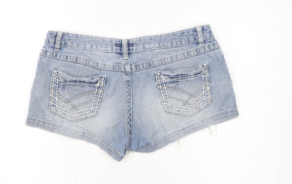 Hot Options Women's Blue Denim Cut-Off Shorts Size 12