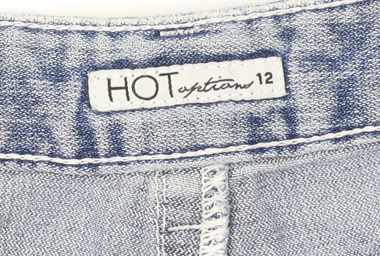 Hot Options Women's Blue Denim Cut-Off Shorts Size 12