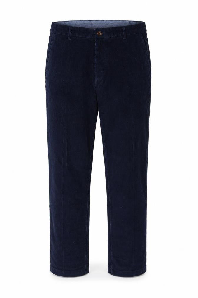 IZOD Men's Blue Corduroy Straight Trousers 34x32