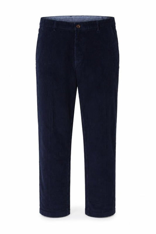 IZOD Men's Blue Corduroy Straight Trousers 34x32