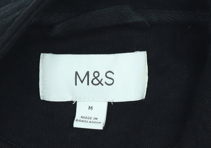 Marks and Spencer Men's Black M Basic Full Zip Fleece Jacket