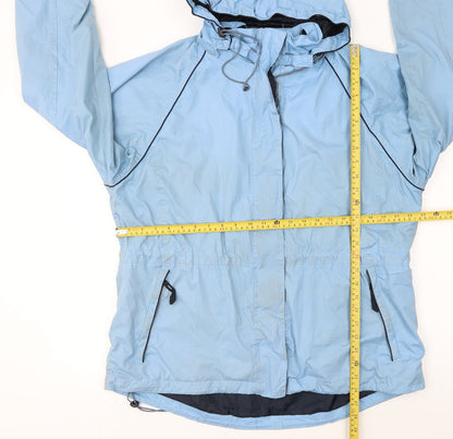 Peter Storm Men's Blue Waterproof Hooded Rain Jacket Size L