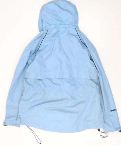 Peter Storm Men's Blue Waterproof Hooded Rain Jacket Size L