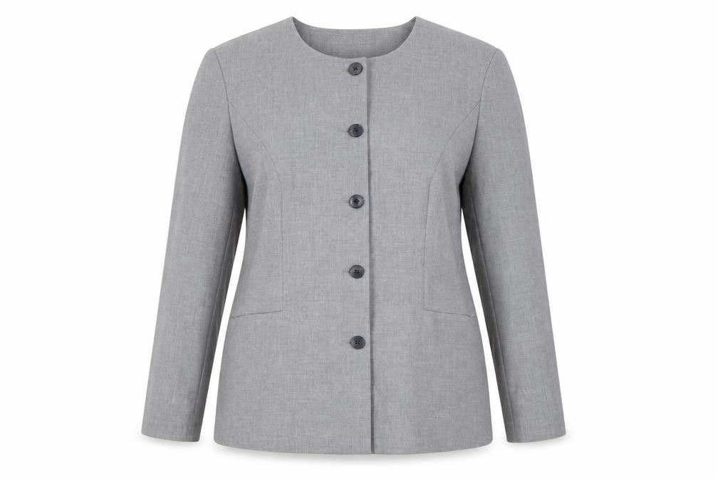 Marks and Spencer Women Grey Size 20 Long Sleeve Suit Jacket