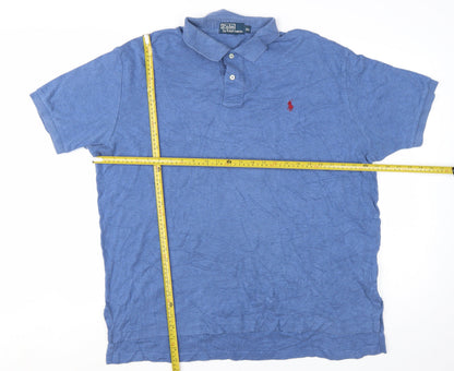 Ralph Lauren Men's Blue Short Sleeve Cotton Polo Shirt XL