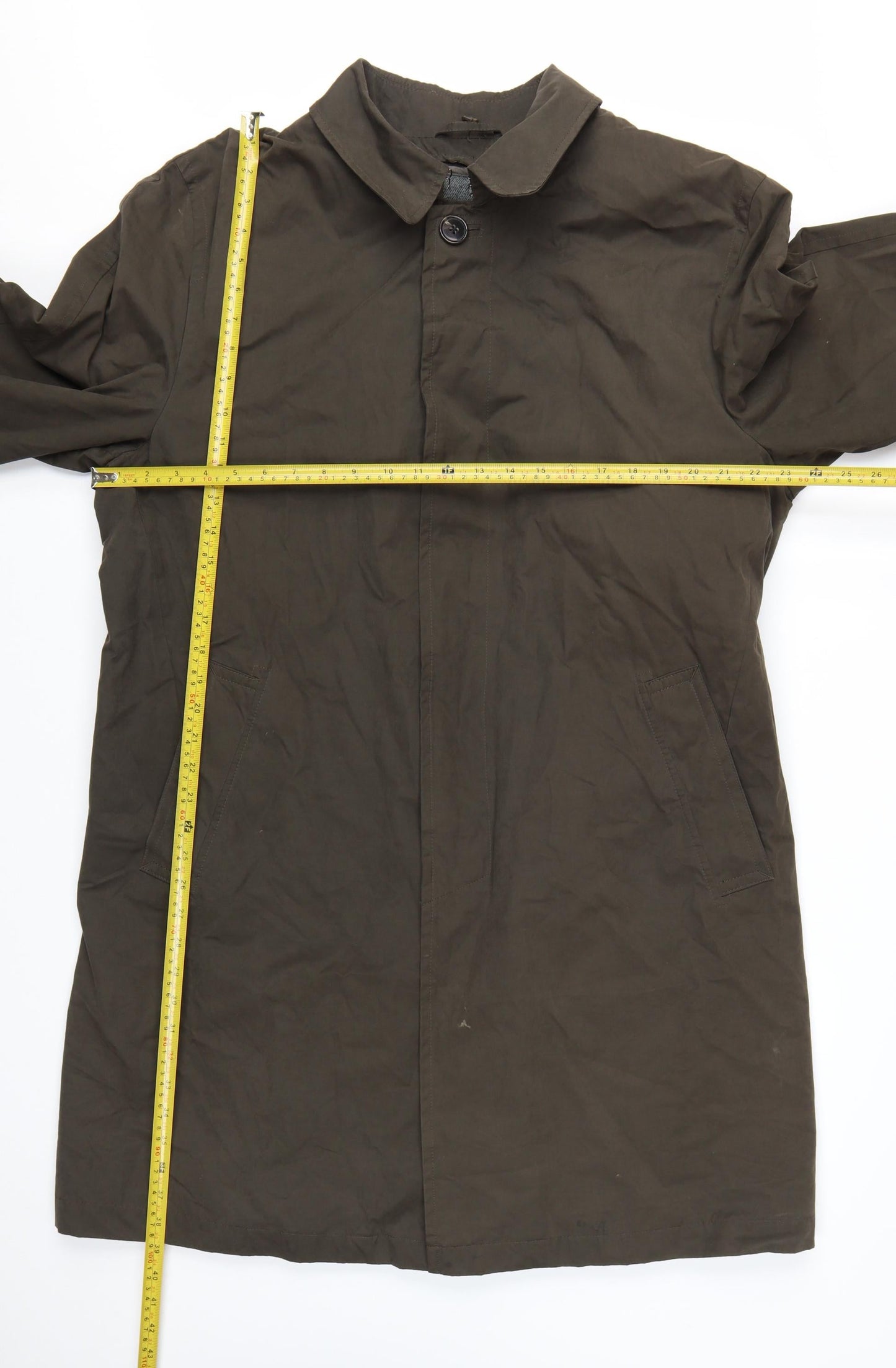 Marks and Spencer Men’s Olive Green L Rain Coat with Removable Lining