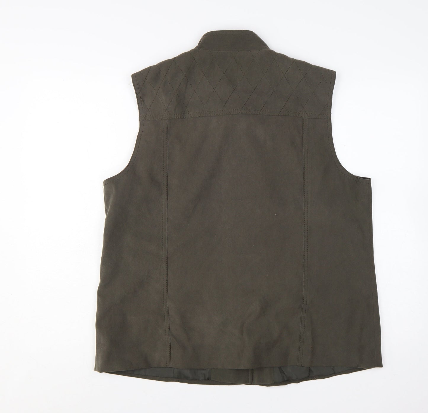 Honor Millburn Women's Green Quilted Waistcoat Size 18