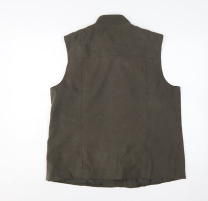 Honor Millburn Women's Green Quilted Waistcoat Size 18
