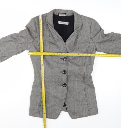 Sportmax Women’s Grey Wool Tailored Belted Jacket Size 12