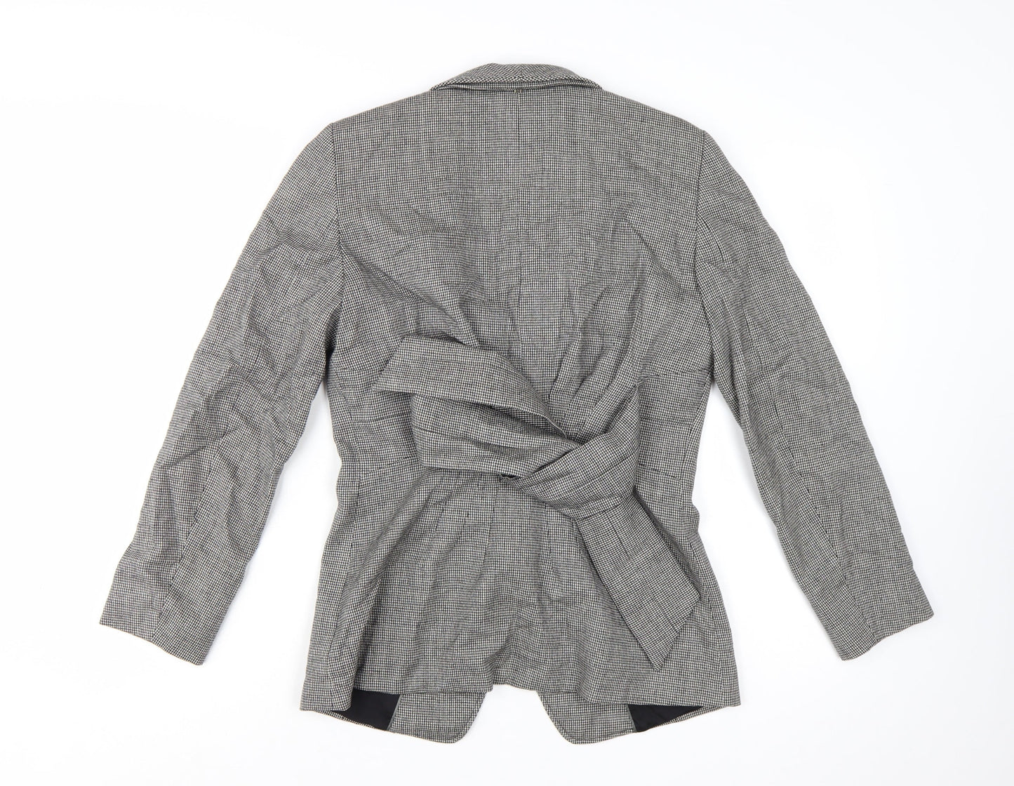Sportmax Women’s Grey Wool Tailored Belted Jacket Size 12