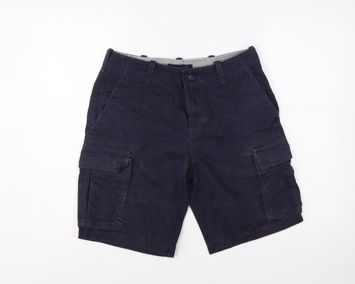 Tommy Hilfiger Men's Navy Blue Cargo Shorts Size 30 Cotton Blend