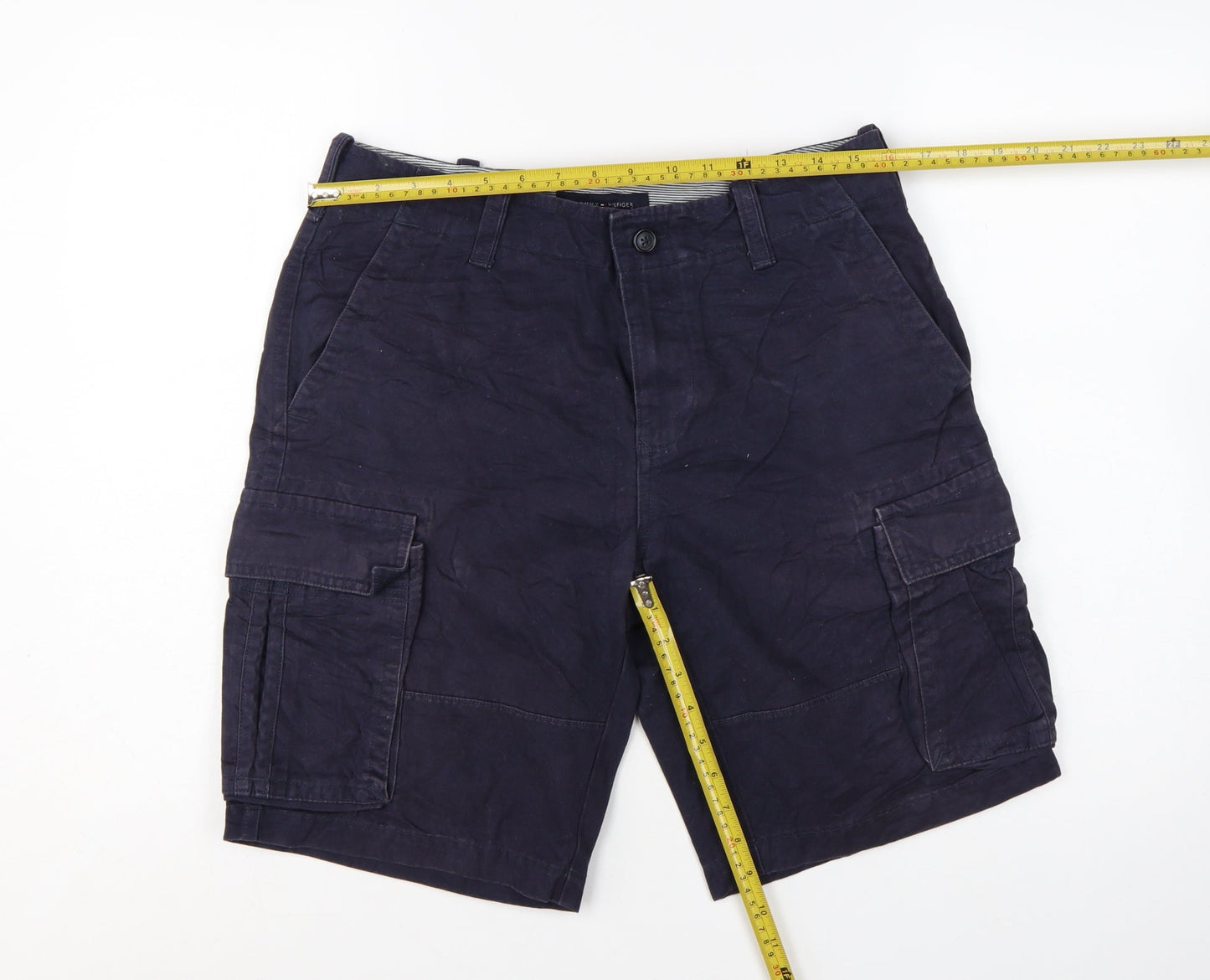 Tommy Hilfiger Men's Navy Blue Cargo Shorts Size 30 Cotton Blend