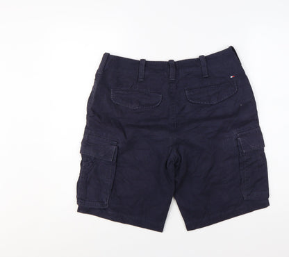 Tommy Hilfiger Men's Navy Blue Cargo Shorts Size 30 Cotton Blend