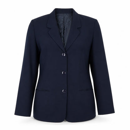 Liz Claiborne Women Blue Size 12 Classic Long Sleeve Blazer