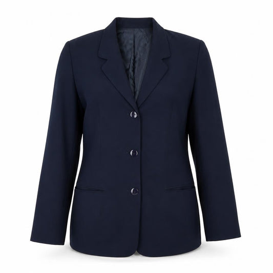 Liz Claiborne Women Blue Size 12 Classic Long Sleeve Blazer
