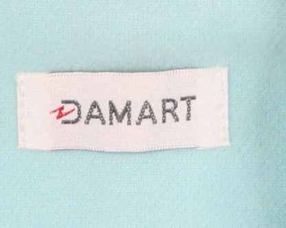 Damart Women's Blue Polyester Pea Coat Size 12 Mid-Length