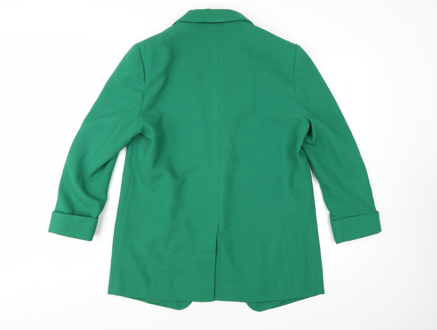 Next Tailoring Green Women's UK 14 Shawl Lapel Longline Blazer