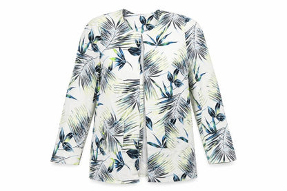Damart Women’s Multicoloured Floral Blazer UK 14 Lightweight Lined Jacket