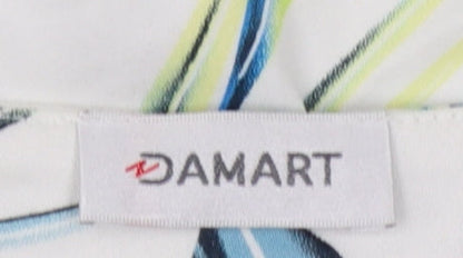 Damart Women’s Multicoloured Floral Blazer UK 14 Lightweight Lined Jacket