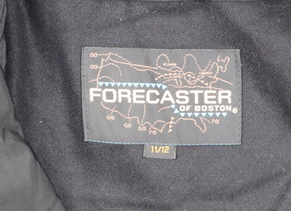 Forecaster of Boston Women's Black Trench Coat Size 12 Classic Long Belted