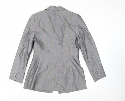 Kasper A.S.L. Women's Grey Size 4 Single-Breasted Suit Jacket