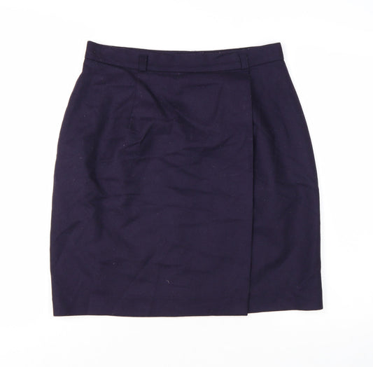 Michele New York Women's Blue Wool Pencil Skirt Size 12