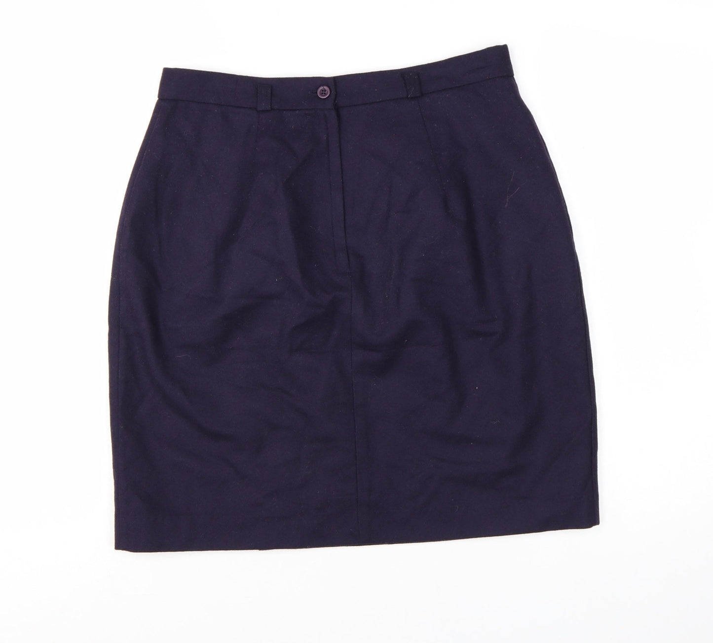 Michele New York Women's Blue Wool Pencil Skirt Size 12