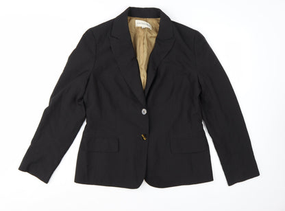 Jones New York Women's Black Pinstripe Blazer Size 12 Classic Fit