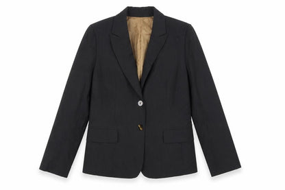 Jones New York Women's Black Pinstripe Blazer Size 12 Classic Fit