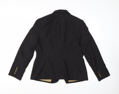 Jones New York Women's Black Pinstripe Blazer Size 12 Classic Fit