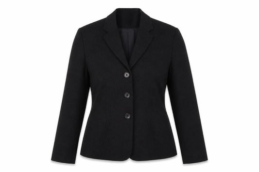 Ann Taylor Women Black Wool Single-Breasted Blazer Size 8 Regular