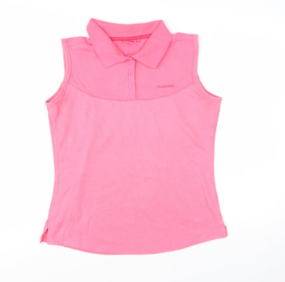 LA Gear Women's Pink Sleeveless Polo Shirt Size 16