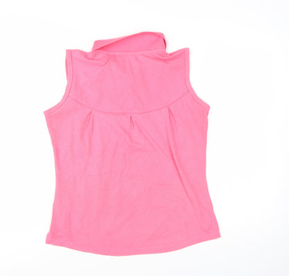 LA Gear Women's Pink Sleeveless Polo Shirt Size 16