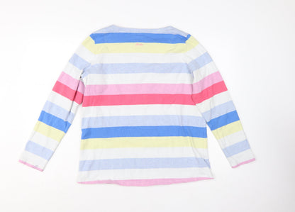 Joules Women Multicoloured Long Sleeve Pullover Sweatshirt UK 16