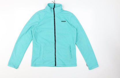 TOG24 Women's Blue Fleece Jacket Size 10 Full Zip Outdoor